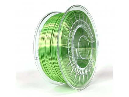 devil design silk pla petg filament bright green