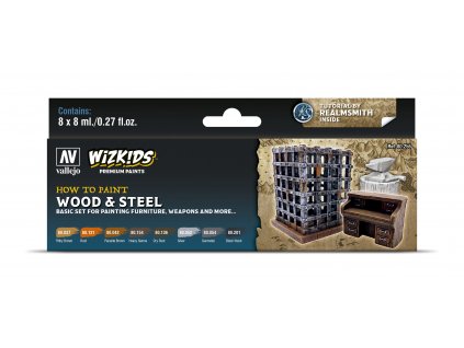 Vallejo Wizkids Premium Set 80256 Wood & Steel (8)