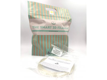VZORKA 20 METROV GLACE filament natural priehľadný 1,75 mm Smartfil