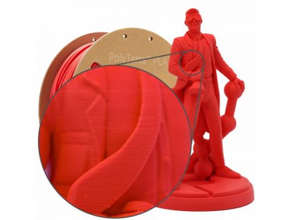 PLA PolyTerra filament Lava Red 1,75 mm Polymaker 1kg