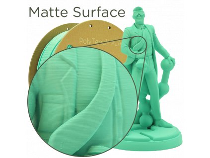 PLA PolyTerra filament Arctic Teal 2,85mm