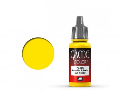 Vallejo Game Color 72006 Sun Yellow (17 ml)
