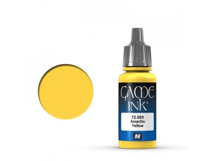 Vallejo Game Color 72085 Yellow Ink 18 ml