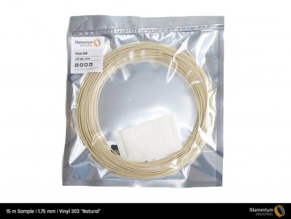 VZORKA 15m VINYL tlačová struna 303 Natural Fillamentum 1,75 mm