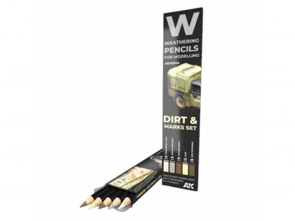 Watercolor Pencil Set Splashes, Dirt AND Stains AK10044 (5 colors)