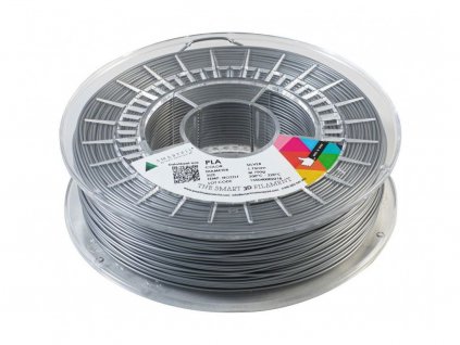 PLA filament strieborný Silver 1,75 mm Smartfil 750g