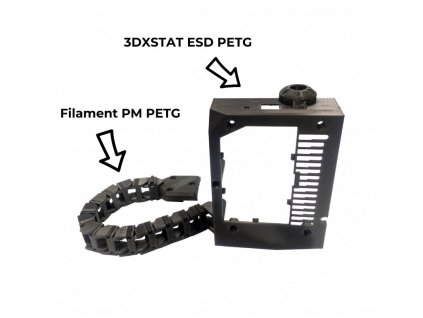 3DXSTAT ESD PETG filament antistatický čierny 2,85mm 3DXTECH 750g X
