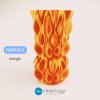 Filament FIber silk metallic FIberlogy orange