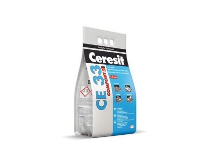 CERESIT CE 33 Comfort spárovací hmota pro úzké spáry bal. 2 kg  barva šedá