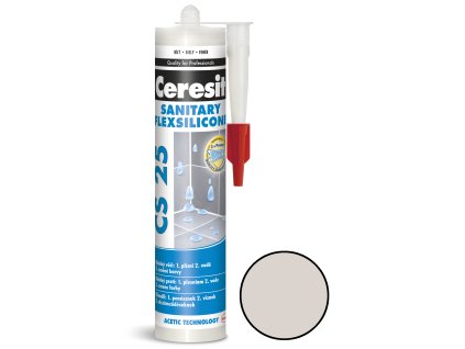 CERESIT CS 25 SANITARY sanitární silikon 280 ml silver