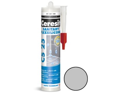 CERESIT CS 25 SANITARY sanitární silikon 280 ml manhattan