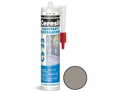 CERESIT CS 25 SANITARY sanitární silikon 280 ml cementgrey