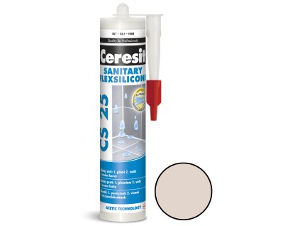CERESIT CS 25 SANITARY sanitární silikon 280 ml pergamon