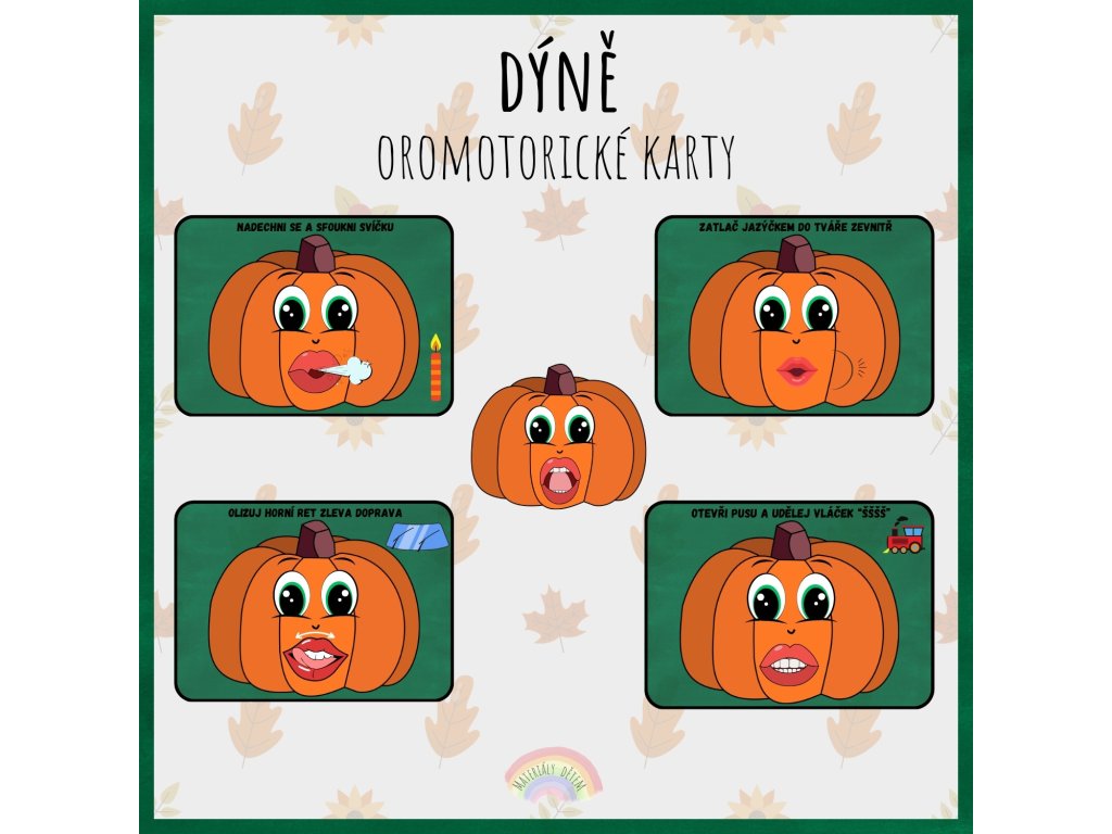 Dýně, oromotorické karty