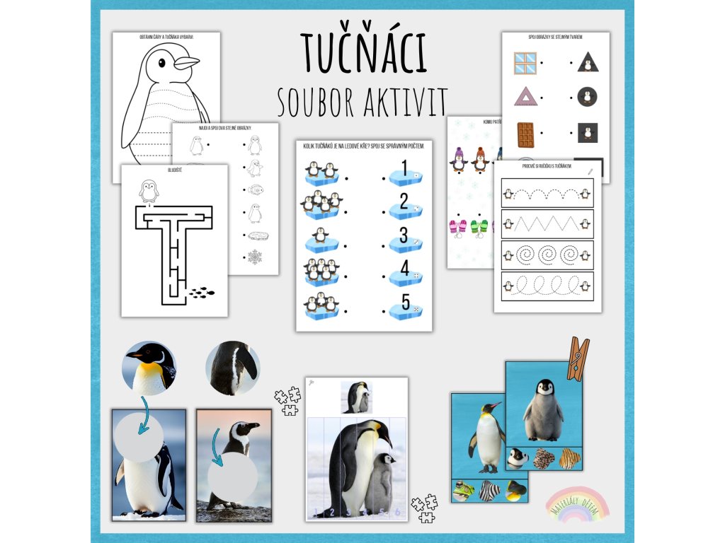 Tučňáci, soubor aktivit