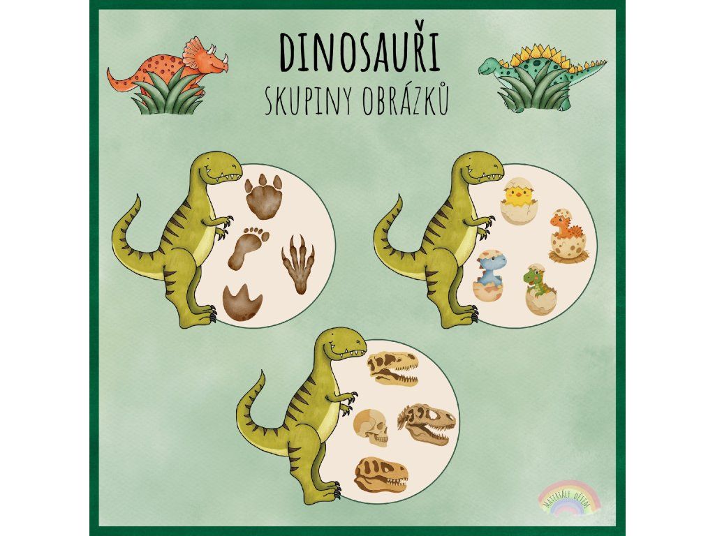 Dinosauři, skupiny obrázků