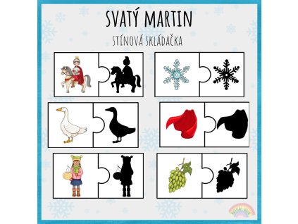 Svatý Martin, stínová skládačka