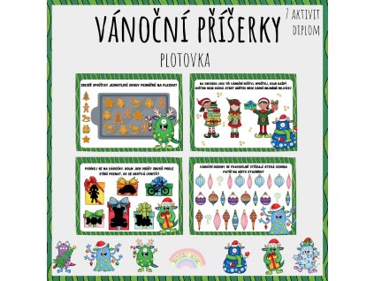 Vánoční plotovka s příšerkami