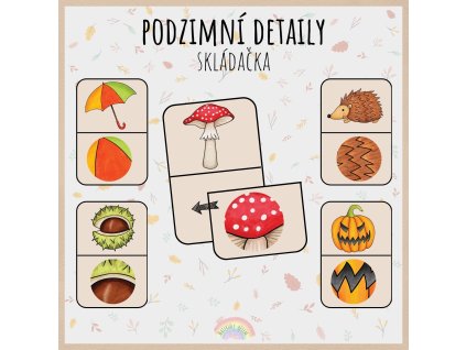 Podzimní detaily, skládačka
