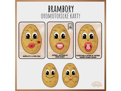 Brambory, oromotorické karty