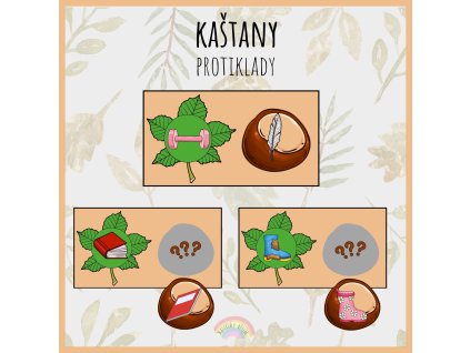 Kaštany, protiklady