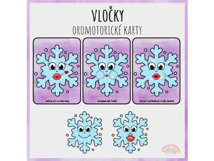 Vločky, oromotorické karty