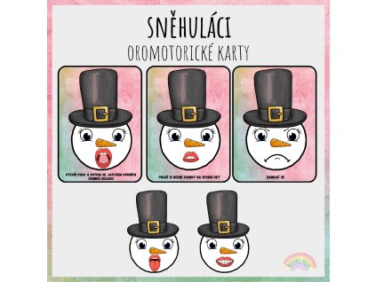 Sněhuláci, oromotorické karty
