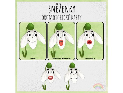 Sněženky, oromotorické karty