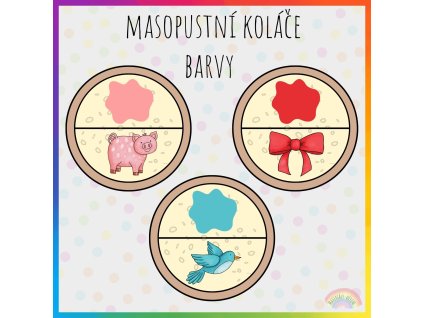 Masopustní koláče, barvy