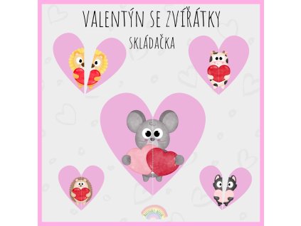 Valentýn a zvířátka, skládačka