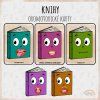Knihy, oromotorické karty