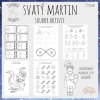 Svatý Martin, soubor aktivit (černobílá varianta)