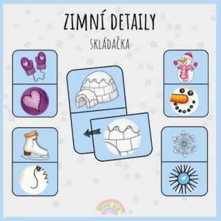 ❄️Zimní detaily, skládačka❄️