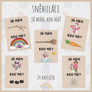 ☃️❄️Já mám, kdo má? Sněhuláci❄️☃️