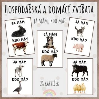 🐤Já mám, kdo má? Hospodářská a domácí zvířata🐤