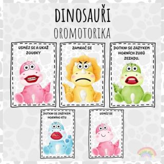 🦕Dinosauři, oromotorika🦕