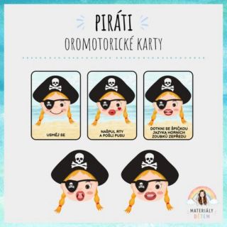 🏴‍☠️Piráti, oromotorické karty🏴‍☠️