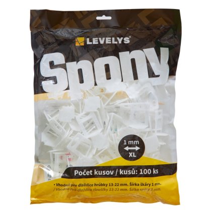 LEVELYS Spony 1 mm XL 100ks (1)