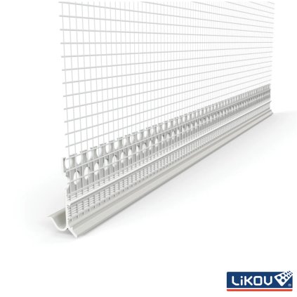 Rohovník PVC 2,5m LE G na sokle okap 50ksbal