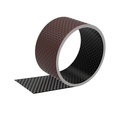 Ochranný vetrací pás ALU hneda