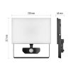LED reflektor TAMBO so senzorom pohybu, 50 W, 5000 lm, čierny (2)