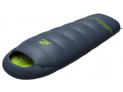 Spací pytel Hannah Bivak JR 200 Junior (Barva midnight navy/lime green II, Velikost 145, Strana zipu Levý)