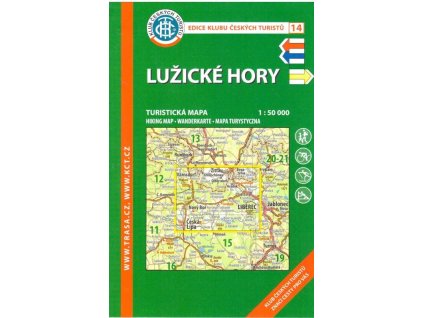 kct 14 luzicke hory 1 50 000 turisticka mapa svet hor