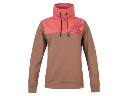 Mikina Hannah Sibele Dámská (Barva mocha/rose, Velikost 36)