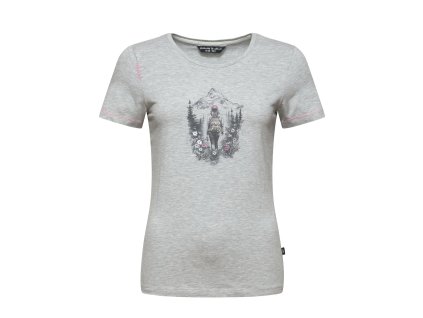 Triko Chillaz Saile Mountain Paradise Dámské (Barva grey melange, Velikost 36)