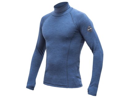 Triko Sensor Merino Bold Pánské DR rolák (Barva cool blue, Velikost L)