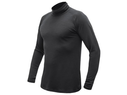 Triko Sensor Merino Blend DL rolák Pánské (Barva Black, Velikost M)