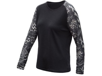 Triko Sensor Merino Blend Impress DL Dámské (Barva černá, Velikost M)