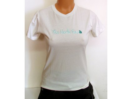Triko North Face Embroidered KR dámské (Barva Bílá, Velikost 36)