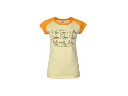 Triko Hannah Strokes KR dámské (Barva žlutá, Velikost 36)